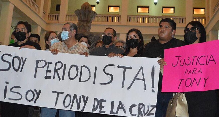 Marchan periodistas en Tamaulipas; exigen justicia por asesinato de Antonio De la Cruz