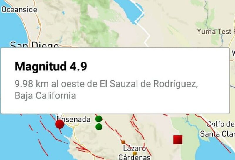 Sismo sorprende a habitantes de Baja California; descartan daños