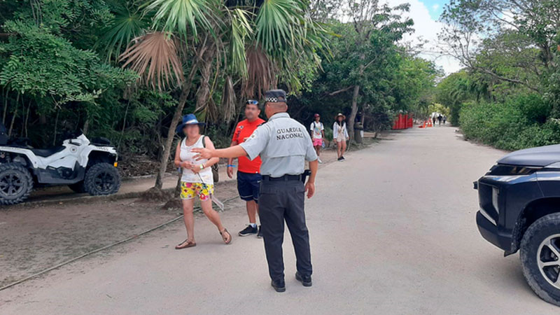 En Quintana Roo, Guardia Nacional vigila Parque Nacional del Jaguar