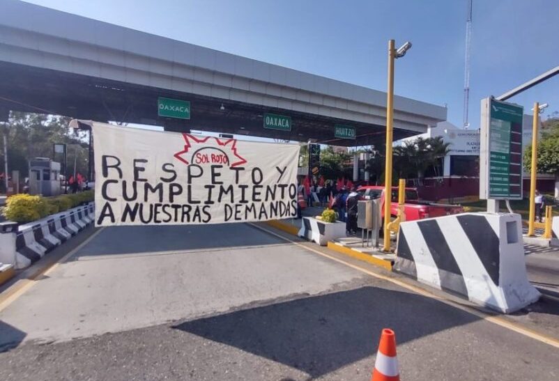 Bloquea Sol Rojo, caseta de Huitzo