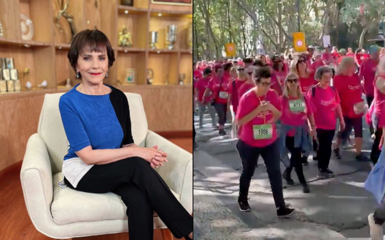 Pati Chapoy confunde carrera contra el cáncer de mama con marcha de la “Marea Rosa»
